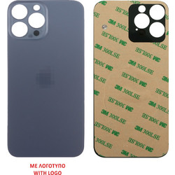 FOR IPHONE 13 PRO MAX BATTERY COVER + 3M STICKER BLUE ORIGINAL SERVICE PACK