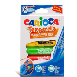 Carioca Temperello Stick Κηρομπογιές Σετ 6τμχ