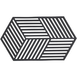 Zone Denmark Σουπλά Για Ζεστά Σκεύη Σιλικόνης 24x14 - Hexagon Black