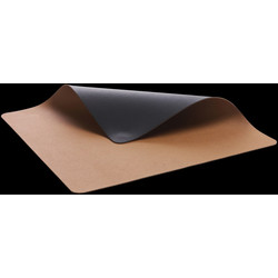 Bitz Σουπλά PVC Διπλής Όψης Σετ 4 Τμχ 46x33 Εκ. - Black/Brown