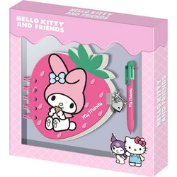 Hello Kitty and Friends My Melody Strawberry Diary + pen