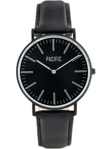 Pacific Close Γυναικείο Ρολόι με Μαύρο Ασημί ZY588A A296