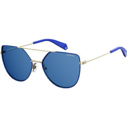 Polaroid Eyewear PLD6057/S PJP Γυναικεία Γυαλιά Ηλίου Τετράγωνα Μεταλλικά Ασημί με Μπλε Polarized Φακό