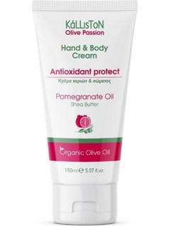 Kalliston Bio Olive & Pomegranate Hand & Body Ενυδατική Κρέμα Σώματος 150ml