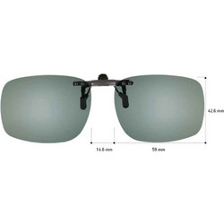 Sunglasses CLIP ON ΓΙΑ ΚΟΚΑΛΙΝΟ ΚΑΙ ΜΕΤΑΛΛΙΚΟ ΣΚΕΛΕΤΟ 12734FLIPUP/G-15/59