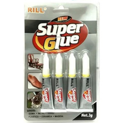 Κόλλα Στιγμής Σε Μπουκάλι Super Glue 4 Τεμάχια