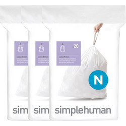 Σακούλες Κάδου Custom Fit Code N, 3x20 Τεμ. (60 Σακούλες) - CW0262 Simplehuman