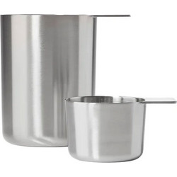 Δοσομετρητές Ανοξείδωτοι Singles 32875 (Σετ 2τμχ) 100/500ml Steel Zone Denmark Ανοξείδωτο Ατσάλι