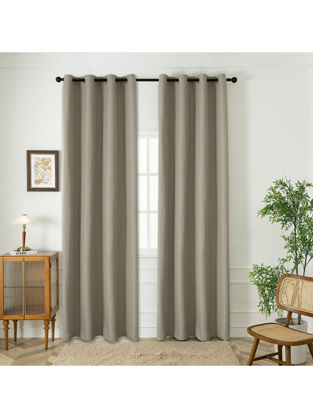 Ύφασμα κουρτίνας με το μέτρο Blackout jacquard σκίασης Glare Art 8444 Φ280 Άμμου - Ύφασμα Άμμου Beauty Home