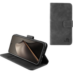 Lime Essential Θήκη Xiaomi 15T 5G 6.83in Magnet Book Stand Clip Grey