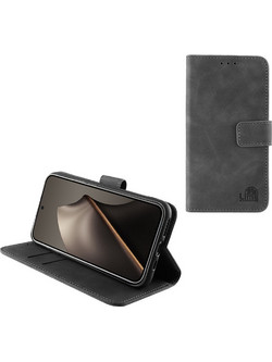 Lime Essential Θήκη Xiaomi 15T 5G 6.83in Magnet Book Stand Clip Grey