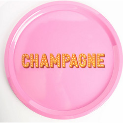 Στρογγυλός Δίσκος Large 33cm Champagne