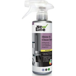 New Line Shine & Clean Inox Καθαριστικό & Γυαλιστικό για Ανοξείδωτες Επιφάνειες - 350 ml 90037