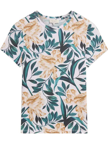 T-Shirt Selley Printed Fitted 283105 cream