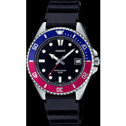 Casio Ανδρικό Ρολόι με Μαύρο Καουτσούκ Λουράκι MDV-10-1A2VDF