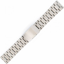 Μεταλλικό Μασίφ Μπρασελέ Ασημί 22mm - KOSTELO