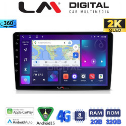 LM Digital ZB8331 Ηχοσύστημα Αυτοκινήτου με Οθόνη 2DIN Bluetooth & GPS