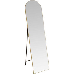 Andrea House - Ολόσωμος Καθρεφτης Δαπέδου Gold Metal 40x160cm