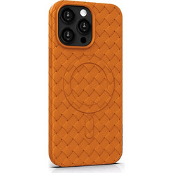 Joyroom Case Apple iPhone 15 Pro, Braiding Series MagSafe, orange
