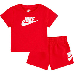 NIKE NKN CLUB TEE AND SHORT SET 66L596-U10 Κόκκινο