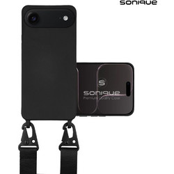 Sonique CarryHang Liquid Silicone Strap Θήκη Black (iPhone 17 Air)