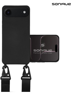 Sonique CarryHang Liquid Silicone Strap Θήκη Black (iPhone 17 Air)