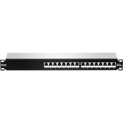 Trendnet Patch Panel Shielded για Rack 1U 19" 16 Θυρών cat6a Μαύρο