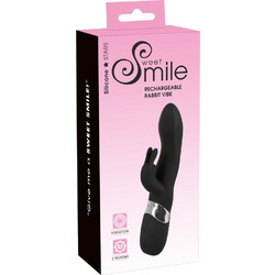 You2Toys Sweet Smile Rechargeable Rabbit Δονητής Rabbit Μαύρος