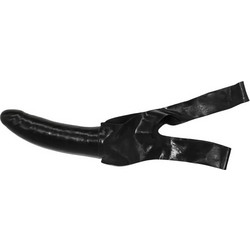 Latex Chin Strap-On Dong - Fetish Strap-On Black