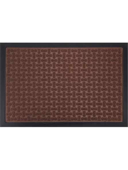 HOME USE πατάκι εισόδου HUH-0211, αντιολισθητικό, 60x40cm, 5mm πάχος, καφέ
