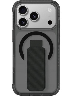 AmazingThing Titan Pro Holder Back Cover Σιλικόνης / Δερματίνης για iPhone 17 Pro Max - Μαύρο
