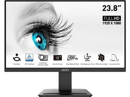 MSI Pro MP2412 VA Monitor 23.8" 1920x1080 FHD 100Hz 4ms Black