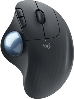 Logitech Ergo M575 Ασύρματο Bluetooth Ποντίκι Εργονομικό με TrackBall Graphite