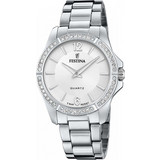 Festina Γυναικείο Ρολόι με Ασημί Μεταλλικό Μπρασελέ F20593/1