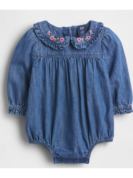 Βρεφικό Τζιν με Βολάν Bubble Dark wash