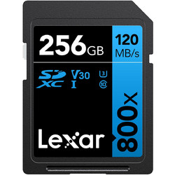 Lexar 800x SDXC 256GB Class 10 U3 V30 UHS-I