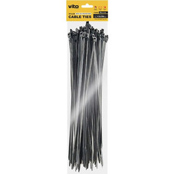 Δεματικά καλωδίων 4.8x350mm Μαύρο 50 τεμάχια 7100400 VITO