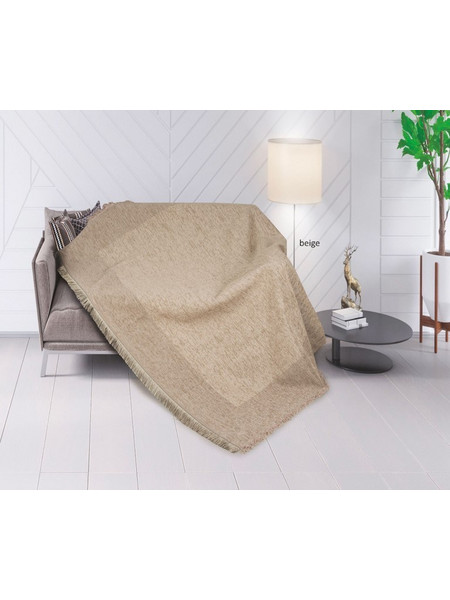 Ριχτάρι Σχ. Louma 30% cotton - 70% polyester Beige 170x250cm