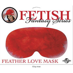 Fetish Fantasy Feather Love Mask - Red