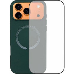 Redshield iPhone 17 Pro Max Magsafe Silicone Case & Full Face Glass Green Θήκη Κινητού & Προστατευτικό Οθόνης
