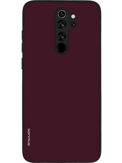 Sonique ColorBloc Series Back Cover Burgundy (Xiaomi Redmi Note 8 Pro)