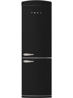 Teka RBF 78615 RTR Retro Ψυγειοκαταψύκτης 331lt No Frost Υ190.1xΠ60.5xΒ68.1cm Μαύρος