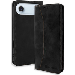 Bodycell PU Leather Book Θήκη Black (iPhone Air)