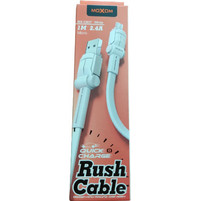 Moxom MX-CB27 Angle (90) / Flat USB 2.0 to micro USB Cable Λευκό 1m