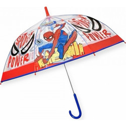 παιδικη ομπρελα spiderman 75388 perletti Διαφανο