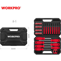 ΚΑΣΕΤΙΝΑ ΚΑΤΣΑΒΙΔΙΑ + ΜΥΤΕΣ ΣΕΤ 56τμχ WP200520 WORKPRO