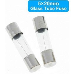 Γυάλινη Ασφάλεια 10A 5x20mm - Σετ 10 τεμαχίων