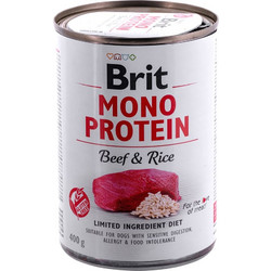 Brit Adult Mono Protein Adult with Beef & Rice 400gr
