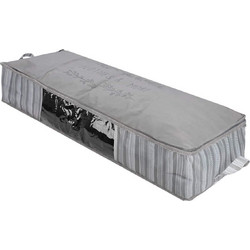 ESTIA ΘΗΚΗ ΑΠΟΘΗΚΕΥΣΗΣ NON WOVEN ΥΦΑΣΜΑΤΙΝΗ 100x50x20cm ΜΕ ΠΑΡΑΘΥΡΟ IVORY