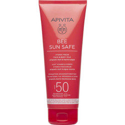 Apivita Bee Sun Safe Hydra Fresh & Milk Αντηλιακό Γαλάκτωμα Προσώπου & Σώματος SPF50 200ml